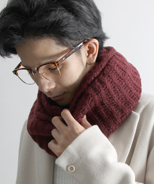 WEGO（ウィゴー）の「WEGO/プレーンスヌード（ネックウォーマー/スヌード・メンズ・ブラック/サックスブルー/ワイン/ライトピンク/杢グレー/ライトイエロー/ネイビー/ライトパープル/ブルー/ピンク/レッド/ホワイト/ベージュ/ダークグレー/ダークベージュ・FREE）」の15枚目の写真