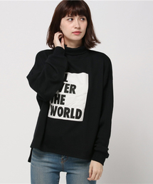 WEGO/BOXロゴルーズネックスウェット