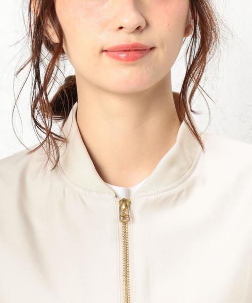 green label relaxing（グリーンレーベルリラクシング）の「[手洗い可能]◆CB T/Cクリア TWL MA-1 ブルゾン◆（MA-1・レディース・ネイビー/オリーブ/ライトグレー・42/44/38/34/36/40）」の19枚目の写真