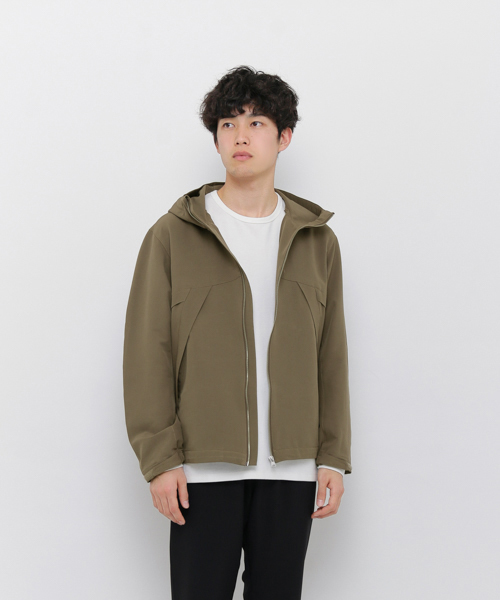 SENSE OF PLACE by URBAN RESEARCH(センスオブプレイスバイアーバンリサーチ)の「フーデットジャケット(その他アウター・メンズ・カーキ/ブラック・LARGE/MEDIUM)」の1枚目の写真