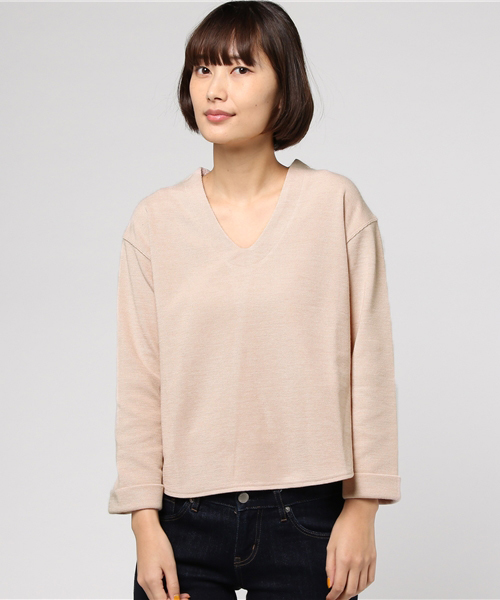 J'studio(ジェイストゥディオ)の「バックスリットカットソー(Tシャツ/カットソー・レディース・ピンク/ブラック/オフホワイト/キャメル・9号)」の4枚目の写真