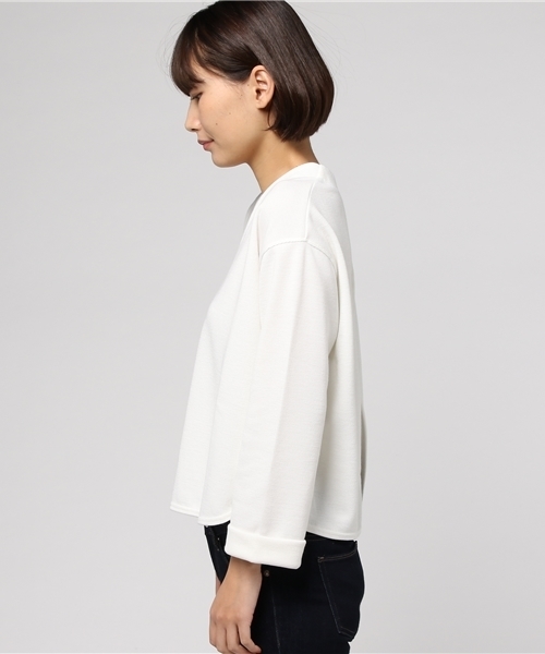 J'studio(ジェイストゥディオ)の「バックスリットカットソー(Tシャツ/カットソー・レディース・ピンク/ブラック/オフホワイト/キャメル・9号)」の6枚目の写真