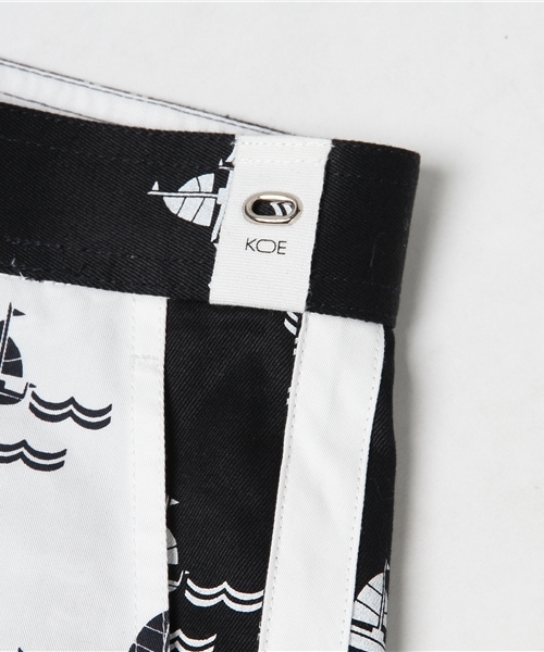 koe×THOM BROWNE（コエトムブラウン）の「[koe×THOM BROWNE]MENS BOAT CANVAS SHORTS（その他パンツ・メンズ・ネイビー・LARGE/SMALL/MEDIUM）」の3枚目の写真