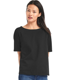 GAP | Gap ポンチ無地ジップトップス(Tシャツ/カットソー)