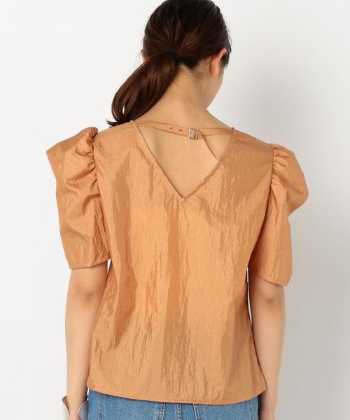 Another Edition（アナザーエディション）の「パフスリーブブラウス ◆（シャツ/ブラウス・レディース・オフホワイト/オレンジ・FREE）」の3枚目の写真