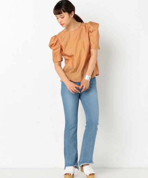 Another Edition（アナザーエディション）の「パフスリーブブラウス ◆（シャツ/ブラウス・レディース・オフホワイト/オレンジ・FREE）」の6枚目の写真