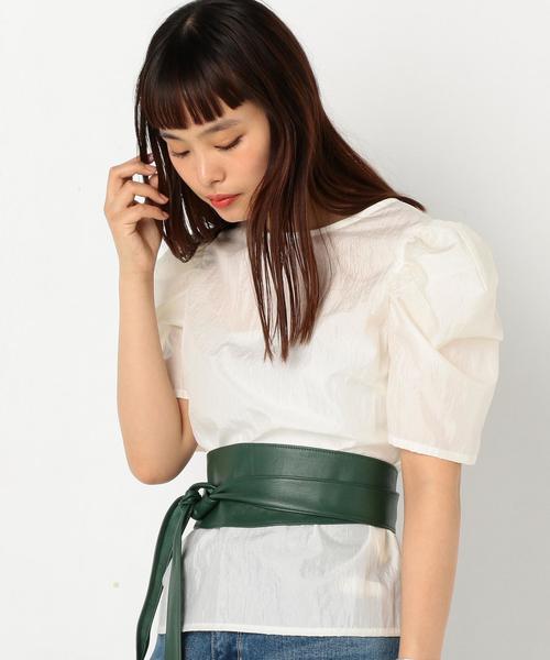 Another Edition（アナザーエディション）の「パフスリーブブラウス ◆（シャツ/ブラウス・レディース・オフホワイト/オレンジ・FREE）」の9枚目の写真