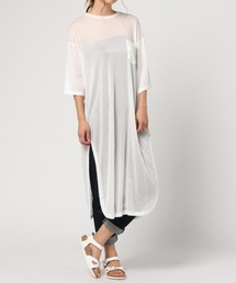 min@RNA（ミンアットアールエヌエー）の「M0391 デシンコンビジャージワンピース（ワンピース）」