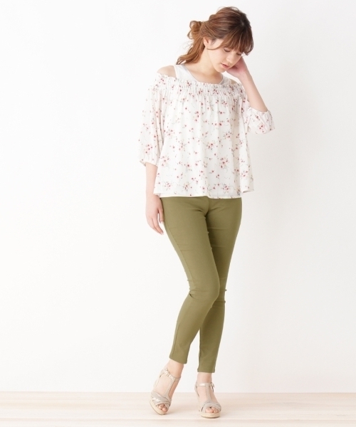 grove(グローブ)の「◆【UV・接触冷感】ネコのびストレッチスキニーパンツ(その他パンツ・レディース・グリーン/ブラック/ブラウン・01/02/03/04)」の10枚目の写真