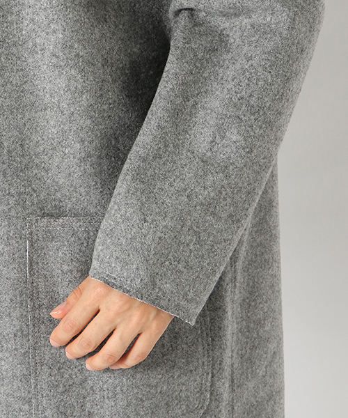 LBC（エルビーシー）の「ダブルフェイスコーディガン（その他アウター・レディース・グレー/ダークブルー/ベージュ・LARGE/MEDIUM）」の4枚目の写真