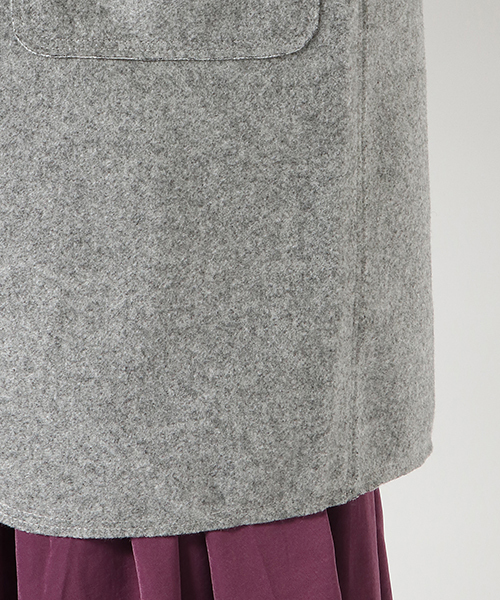 LBC（エルビーシー）の「ダブルフェイスコーディガン（その他アウター・レディース・グレー/ダークブルー/ベージュ・LARGE/MEDIUM）」の6枚目の写真