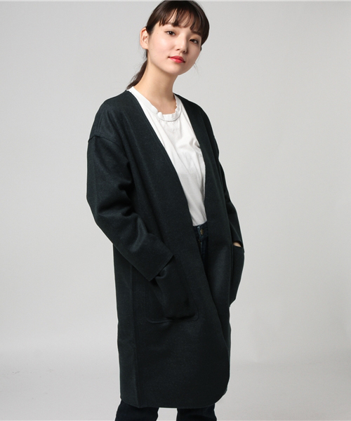 LBC（エルビーシー）の「ダブルフェイスコーディガン（その他アウター・レディース・グレー/ダークブルー/ベージュ・LARGE/MEDIUM）」の14枚目の写真