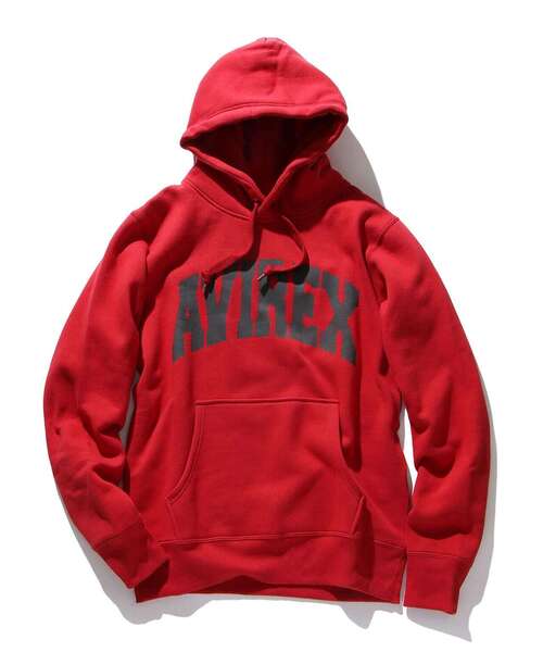 avirex/ アヴィレックス/ DAILY L/S SWEAT PULL PARKA LOGO