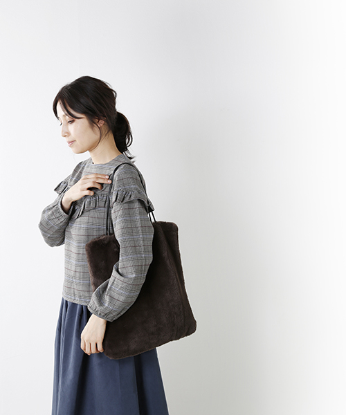 Kelen（ケレン）の「「KELEN/ケレン」Mosqu　エコファートートバッグ（トートバッグ・レディース・キャメル/グレー/ブルー/ブラウン/ピンク/オフホワイト/グレイッシュベージュ・FREE）」の9枚目の写真