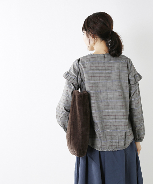 Kelen（ケレン）の「「KELEN/ケレン」Mosqu　エコファートートバッグ（トートバッグ・レディース・キャメル/グレー/ブルー/ブラウン/ピンク/オフホワイト/グレイッシュベージュ・FREE）」の11枚目の写真