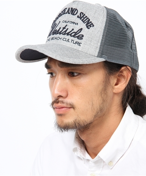 BEAMS（ビームス）の「BEAMS / ウール刺繍トラックキャップ（キャップ・メンズ・グレー/ブラック/ブラウン/グリーン/ネイビー・ONE SIZE）」の3枚目の写真