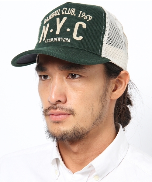 BEAMS（ビームス）の「BEAMS / ウール刺繍トラックキャップ（キャップ・メンズ・グレー/ブラック/ブラウン/グリーン/ネイビー・ONE SIZE）」の4枚目の写真