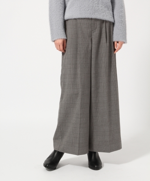 GLOBAL WORK（グローバルワーク）の「チェックワイドパンツ2/777008（その他パンツ・レディース・ダークブラウン/グレー・LARGE/MEDIUM/SMALL）」の9枚目の写真