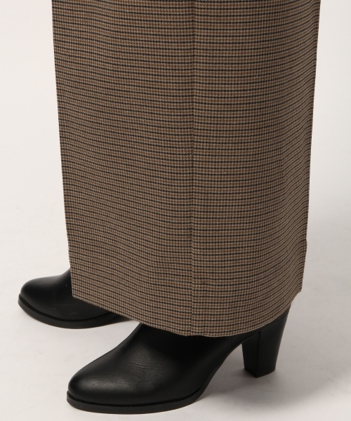 GLOBAL WORK（グローバルワーク）の「チェックワイドパンツ2/777008（その他パンツ・レディース・ダークブラウン/グレー・LARGE/MEDIUM/SMALL）」の4枚目の写真