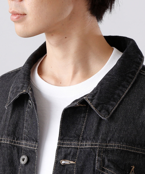 MONO-MART(モノマート)の「BIGデニムGジャン/10OZデニム(デニムジャケット・メンズ・ワンウォッシュ/ブラック/インディゴブルー/ブルー系その他・L/M)」の12枚目の写真