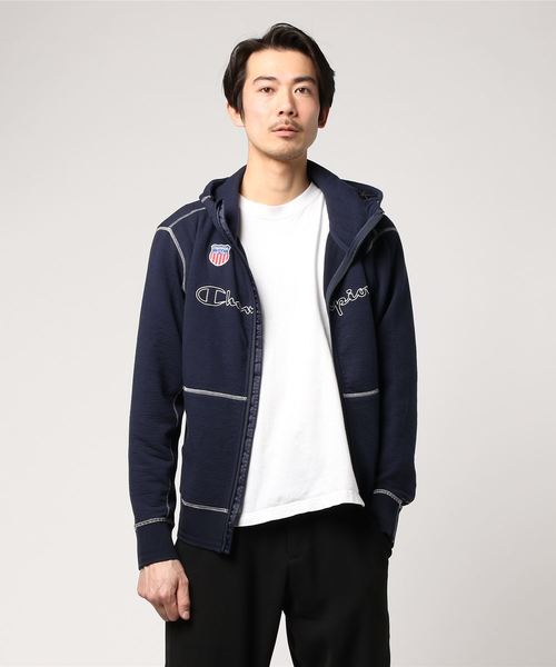 新品 希少 L champion golf wrap-air jacket 青 Champion - 新品 L champion golf USA wrap-air jacket 青の通販
