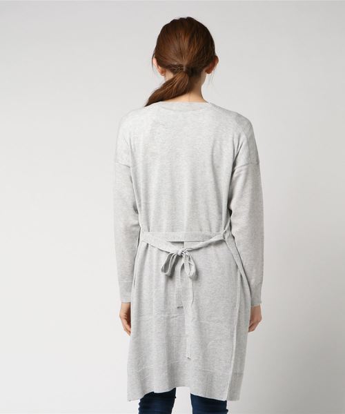 LIPSTAR（リップスター）の「＜COTTON USA＞ロングニッカーディガン（カーディガン/ボレロ・レディース・パープル/グレー/ネイビー・M）」の5枚目の写真