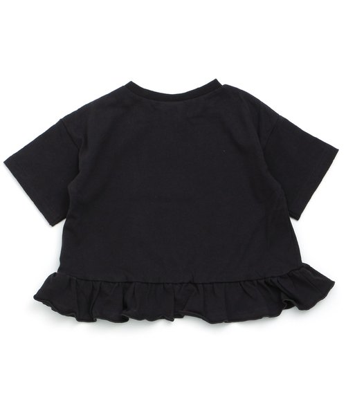 BREEZE(ブリーズ)の「裾フリルロックTシャツ(Tシャツ/カットソー・キッズ・グレー/チャコール・100/110/120/130/140/80/90)」の3枚目の写真