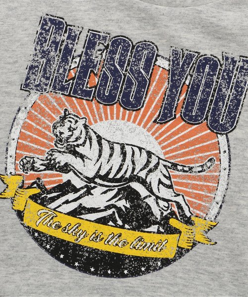 BREEZE(ブリーズ)の「裾フリルロックTシャツ(Tシャツ/カットソー・キッズ・グレー/チャコール・100/110/120/130/140/80/90)」の6枚目の写真