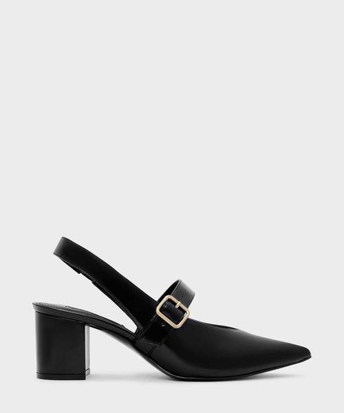 CHARLES & KEITH(チャールズ & キース)の「メリージェーンスリングバックヒール / MARY JANE SLINGBACK HEELS(ローファー・レディース・ブラック/オレンジ/ホワイト・23cm/25cm/24.5cm/23.5cm/25.5cm/22.5cm)」の2枚目の写真