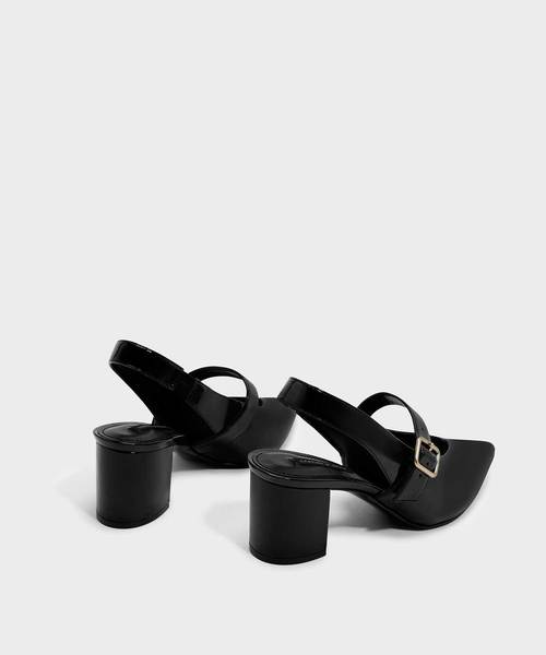 CHARLES & KEITH(チャールズ & キース)の「メリージェーンスリングバックヒール / MARY JANE SLINGBACK HEELS(ローファー・レディース・ブラック/オレンジ/ホワイト・23cm/25cm/24.5cm/23.5cm/25.5cm/22.5cm)」の5枚目の写真