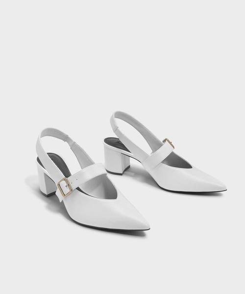 CHARLES & KEITH(チャールズ & キース)の「メリージェーンスリングバックヒール / MARY JANE SLINGBACK HEELS(ローファー・レディース・ブラック/オレンジ/ホワイト・23cm/25cm/24.5cm/23.5cm/25.5cm/22.5cm)」の14枚目の写真
