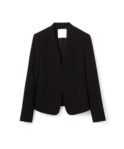 しみ】ESTNATION ダブルフェイスノーカラージャケット ESTNATION