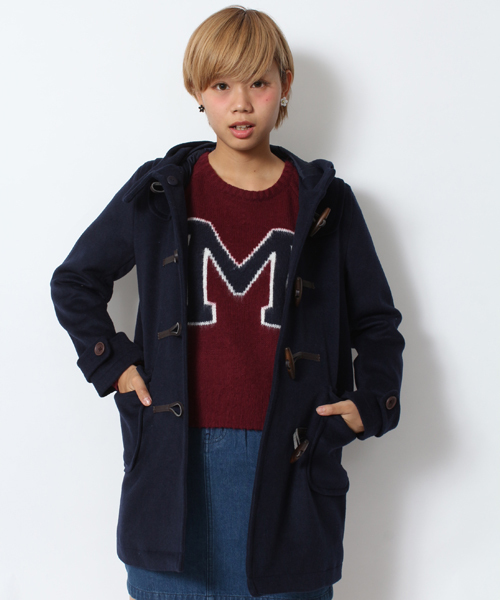 WEGO（ウィゴー）の「WEGO/ロングダッフルコート（ダッフルコート・レディース・ベージュ/ブルー/ネイビー・MEDIUM/LARGE）」の3枚目の写真