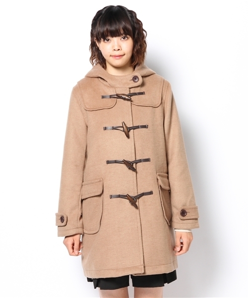 WEGO（ウィゴー）の「WEGO/ロングダッフルコート（ダッフルコート・レディース・ベージュ/ブルー/ネイビー・MEDIUM/LARGE）」の4枚目の写真