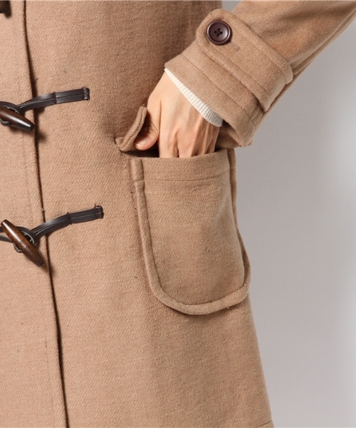 WEGO（ウィゴー）の「WEGO/ロングダッフルコート（ダッフルコート・レディース・ベージュ/ブルー/ネイビー・MEDIUM/LARGE）」の10枚目の写真