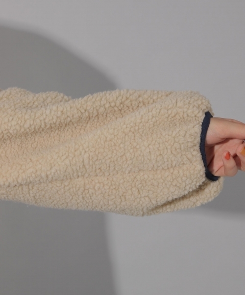 PAGEBOY（ページボーイ）の「ボアリバーシブルジャケット（ブルゾン・レディース・ベージュ/オフホワイト/アイボリー・FREE）」の20枚目の写真