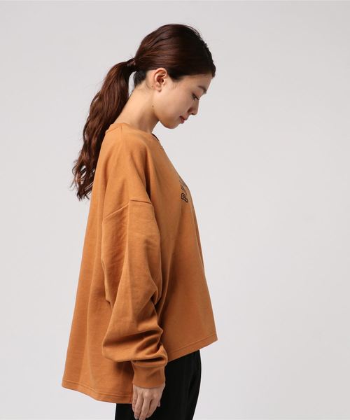 LOWRYS FARM（ローリーズファーム）の「ユルロゴプリントプルオーバー　808505（Tシャツ/カットソー・レディース・パープル/ブラウン/カーキ/アイボリー/ネイビー・FREE）」の6枚目の写真