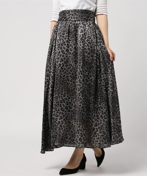 JOURNAL STANDARD（ジャーナルスタンダード）の「レオパードプリントスカート（スカート・レディース・チャコールグレー/ブラウン・38/36）」の17枚目の写真
