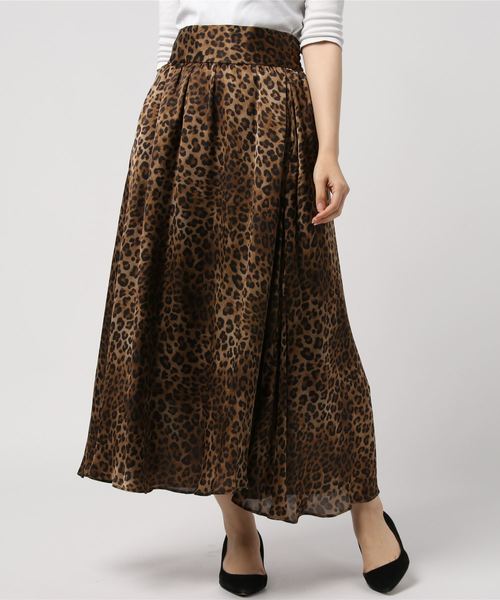 JOURNAL STANDARD（ジャーナルスタンダード）の「レオパードプリントスカート（スカート・レディース・チャコールグレー/ブラウン・38/36）」の20枚目の写真
