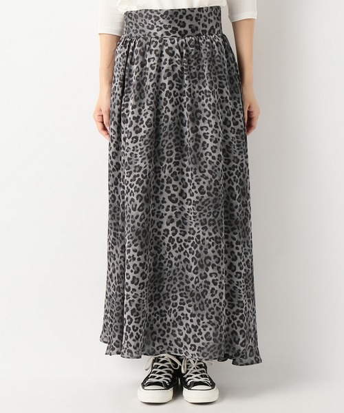 JOURNAL STANDARD（ジャーナルスタンダード）の「レオパードプリントスカート（スカート・レディース・チャコールグレー/ブラウン・38/36）」の3枚目の写真