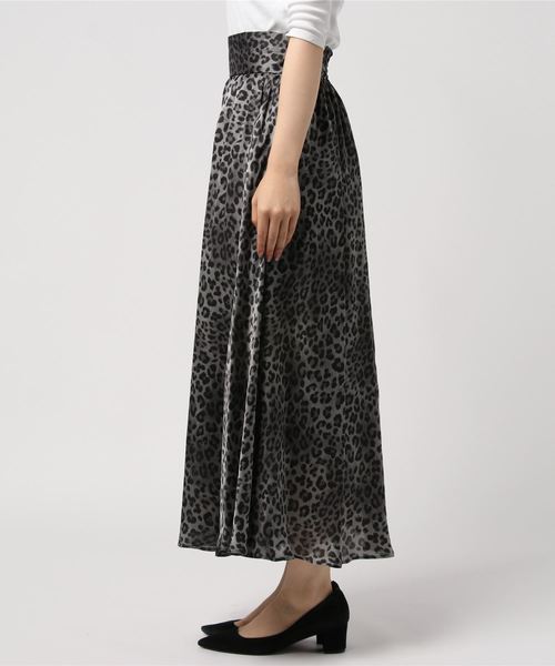 JOURNAL STANDARD（ジャーナルスタンダード）の「レオパードプリントスカート（スカート・レディース・チャコールグレー/ブラウン・38/36）」の9枚目の写真