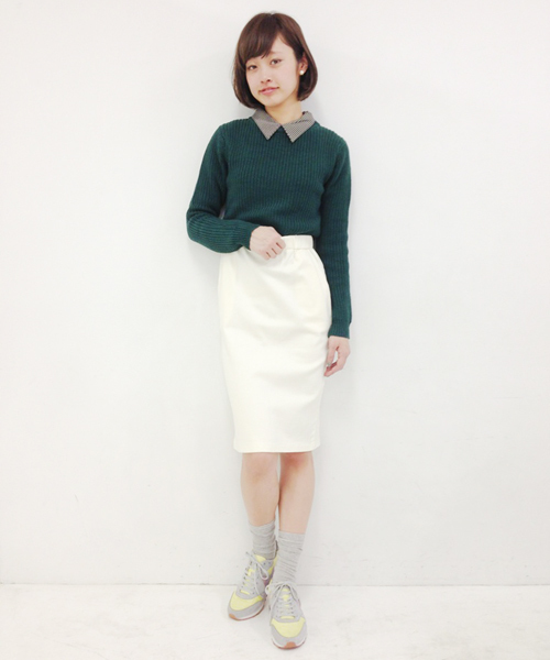 Kastane（カスタネ）の「シャツ衿ロンTEE（Tシャツ/カットソー・レディース・ネイビー/ベージュ/ダークブルー/サンドベージュ/その他・FREE）」の13枚目の写真