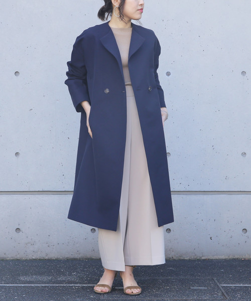 Liesse（リエス）の「ドロップショルダーノーカラーコート（その他