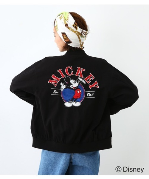 Mickey Crowns Wide Bowl ロデオクラウンズワイドボウル のファッション Wide セール エンブロイダリー ブルゾン ブルゾン Rodeo Crowns Rodeo