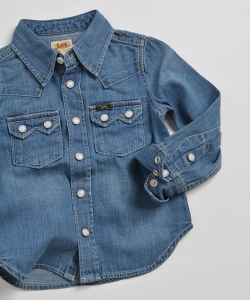 Lee（リー）の「Lee:デニム ウェスタン シャツ【SHIPS別注】(100～150cm)（シャツ/ブラウス・キッズ・ネイビー・150/100/120/140/110/130）」の12枚目の写真