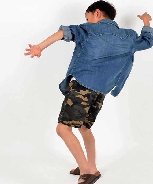 SHIPS(シップス)の「Lee:デニム ウェスタン シャツ【SHIPS別注】(kids)(シャツ/ブラウス・キッズ・ネイビー・120/140/110/130/150/100)」の10枚目の写真