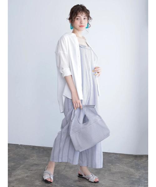 Editt by YECCA VECCA（エディットバイイェッカヴェッカ）の「ノルマンディーリネンシャツ ●（シャツ/ブラウス・レディース・ベージュ/ブラウン/オフホワイト・FREE）」の14枚目の写真