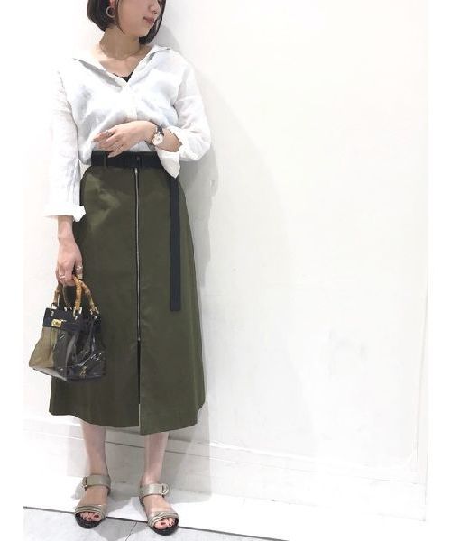 Editt by YECCA VECCA（エディットバイイェッカヴェッカ）の「ノルマンディーリネンシャツ ●（シャツ/ブラウス・レディース・ベージュ/ブラウン/オフホワイト・FREE）」の17枚目の写真