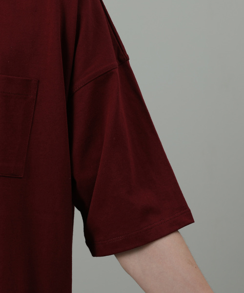 JUNRED（ジュンレッド）の「USAコットンビッグシルエットTシャツ（Tシャツ/カットソー・メンズ・ホワイト/ブラック/ベージュ/グリーン/ワイン・M/L）」の9枚目の写真