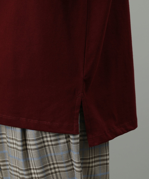 JUNRED（ジュンレッド）の「USAコットンビッグシルエットTシャツ（Tシャツ/カットソー・メンズ・ホワイト/ブラック/ベージュ/グリーン/ワイン・M/L）」の10枚目の写真